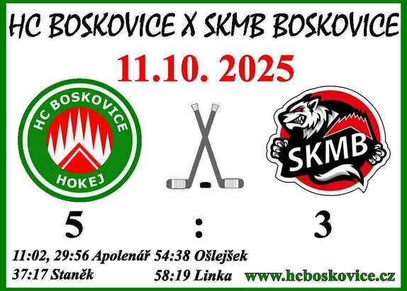 2025-10-11 HC Boskovie - SKMB výsledek